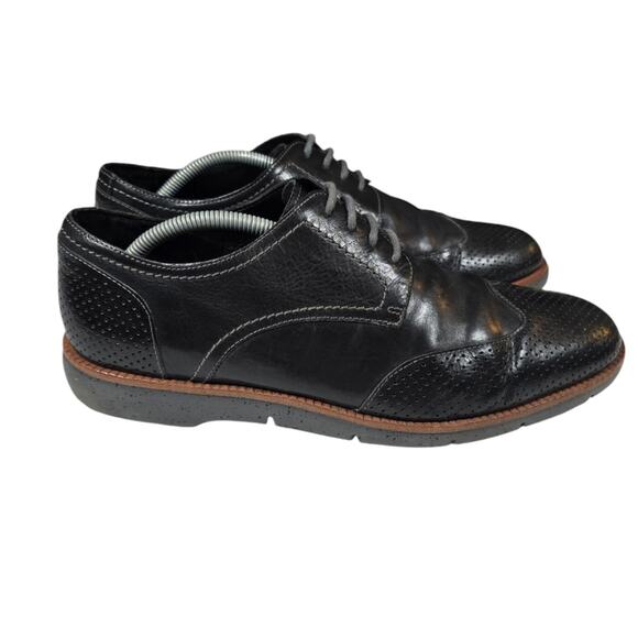 Donald J. Pliner EDD-61 Black Leather Oxford Dress Shoes Men\'s sz 10